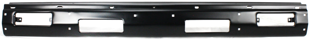 NISSAN PICKUP/PATHFINDER 86-92 FRONT BUMPER, Black, w/Top Pad Holes