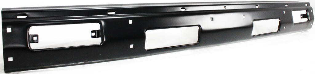 NISSAN PICKUP/PATHFINDER 86-92 FRONT BUMPER, Black, w/Top Pad Holes