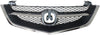TL 02-03 GRILLE, Chrome Shell/Painted Black Insert, w/ Chrome Center Bar