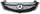 TL 02-03 GRILLE, Chrome Shell/Painted Black Insert, w/ Chrome Center Bar