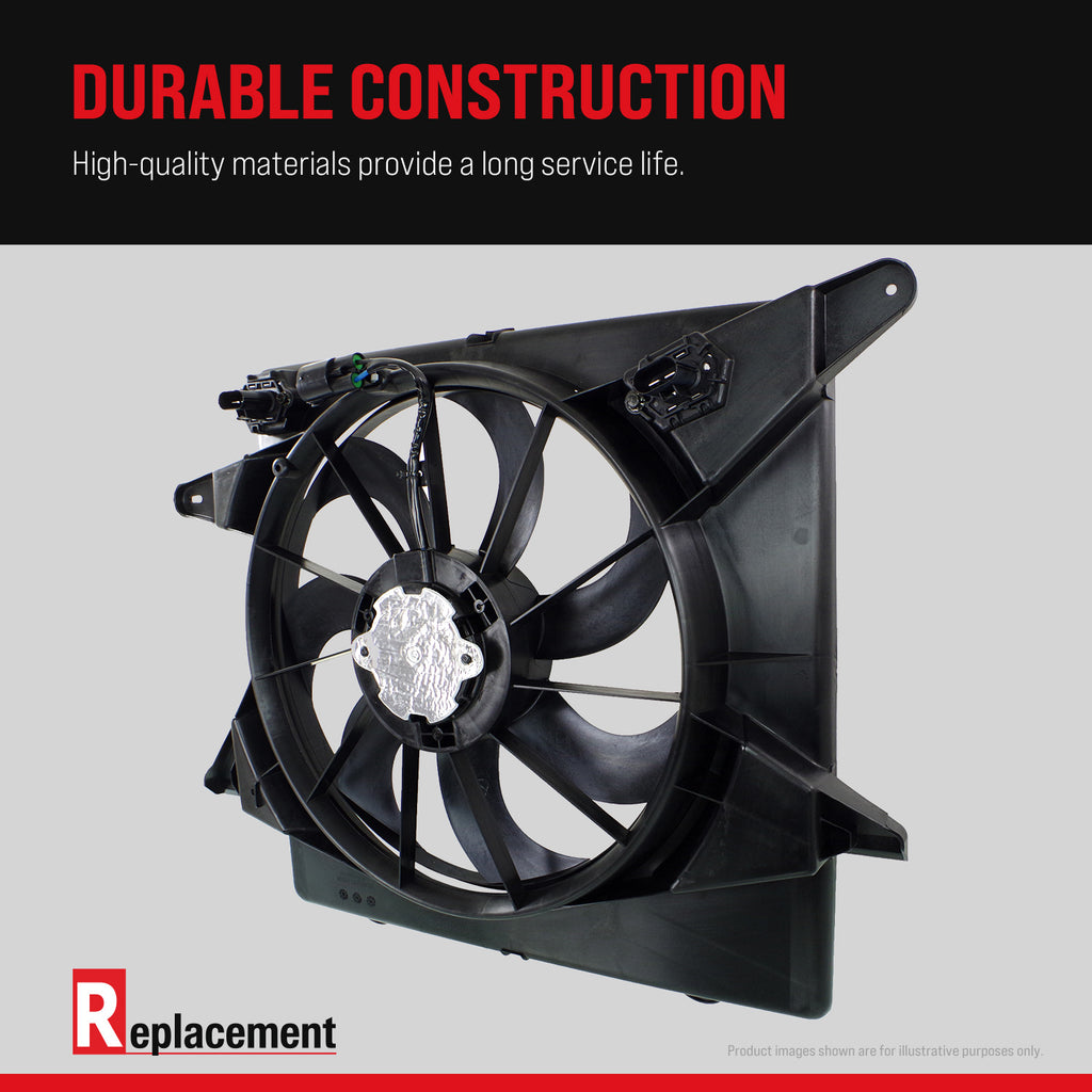 A6 98-01 RADIATOR FAN BLADE/MOTOR ASSY.