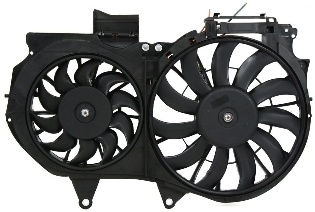 A4/A4 QUATRO 02-09 RADIATOR FAN ASSEMBLY, Dual Fan, 1.8L Eng.