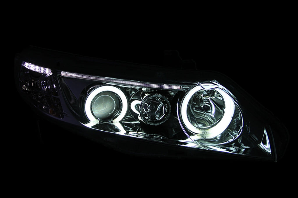 HEADLIGHTS|PROJECTOR WITH HALO CHROME (CCFL)