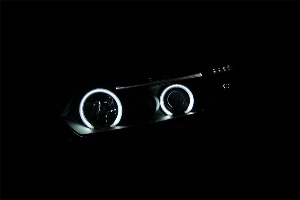 HEADLIGHTS|PROJECTOR WITH HALO BLACK (CCFL)