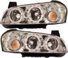 MAXIMA 00-01 HEAD LAMP RH, Assembly, Halogen, w/ Halo, Chrome