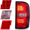 LED TAIL LIGHTS BLACK HOUSING RED/CLEAR LENS