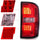 LED TAIL LIGHTS BLACK HOUSING RED/CLEAR LENS