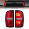 LED TAIL LIGHTS BLACK HOUSING RED/CLEAR LENS