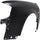 A6 02-04 FRONT FENDER LH, Primed, 2.7L/3.0L Eng, w/ Square S.L. Hole