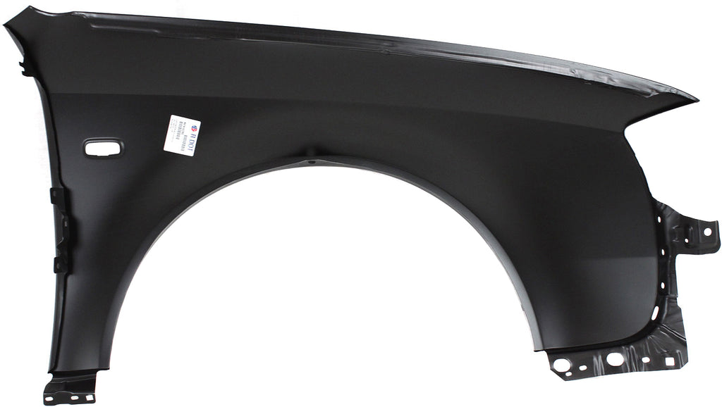 A6 02-04 FRONT FENDER LH, Primed, 2.7L/3.0L Eng, w/ Square S.L. Hole