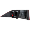 TSX 04-05 TAIL LAMP RH, Outer, Lens and Housing