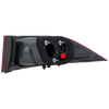 TSX 04-05 TAIL LAMP LH, Outer, Lens and Housing
