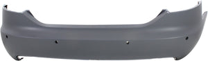 A6 06-08/A6 QUATTRO 05-08 REAR BUMPER COVER, Primed, w/ Parking Aid Sensor Holes, Sedan
