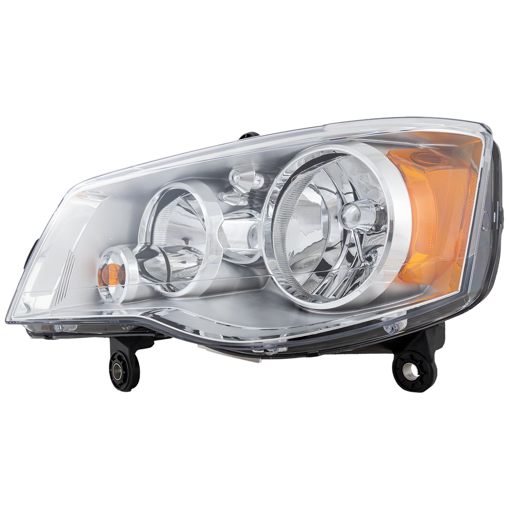 GRAND CARAVAN 11-20/TOWN AND COUNTRY 08-16 HEAD LAMP LH, Assembly, Halogen, Chrome Interior - CAPA