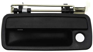 TOWN AND COUNTRY 92-95 FRONT EXTERIOR DOOR HANDLE LH, Textured Black, w/ Keyhole, Plastic