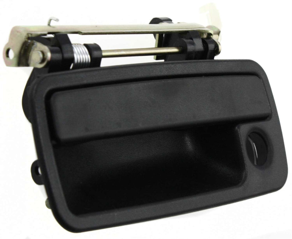 TOWN AND COUNTRY 92-95 FRONT EXTERIOR DOOR HANDLE LH, Textured Black, w/ Keyhole, Plastic