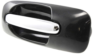 TOWN AND COUNTRY 01-07 REAR EXTERIOR DOOR HANDLE RH, Sliding Door, Chr Lvr+Smth Blk Hsg, w/o Hole