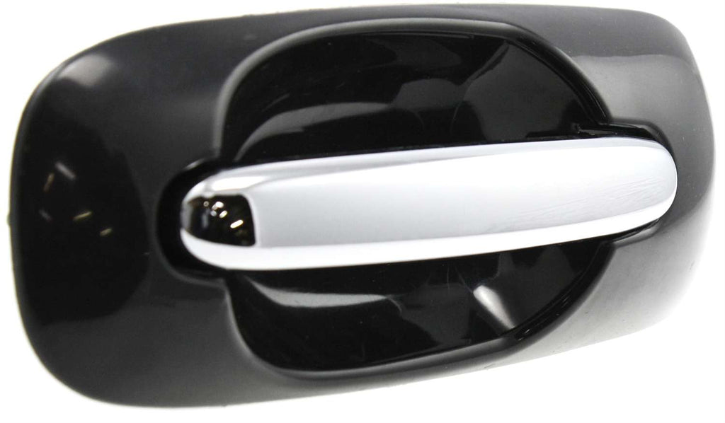 TOWN AND COUNTRY 01-07 REAR EXTERIOR DOOR HANDLE RH, Sliding Door, Chr Lvr+Smth Blk Hsg, w/o Hole