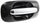 TOWN AND COUNTRY 01-07 REAR EXTERIOR DOOR HANDLE RH, Sliding Door, Chr Lvr+Smth Blk Hsg, w/o Hole