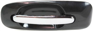 TOWN AND COUNTRY 01-07 REAR EXTERIOR DOOR HANDLE LH, Sliding Door, Chr Lvr+Smth Blk Hsg, w/o Hole