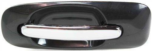 TOWN AND COUNTRY 01-07 REAR EXTERIOR DOOR HANDLE LH, Sliding Door, Chr Lvr+Smth Blk Hsg, w/o Hole
