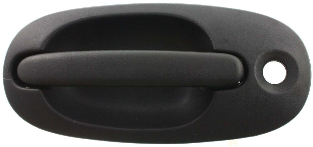 TOWN AND COUNTRY 96-00 REAR EXTERIOR DOOR HANDLE RH, Textured Black, w/ Keyhole, Side Sliding, Plas