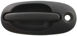 TOWN AND COUNTRY 96-00 REAR EXTERIOR DOOR HANDLE RH, Textured Black, w/ Keyhole, Side Sliding, Plas