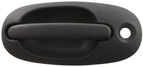 TOWN AND COUNTRY 96-00 REAR EXTERIOR DOOR HANDLE RH, Textured Black, w/ Keyhole, Side Sliding, Plas