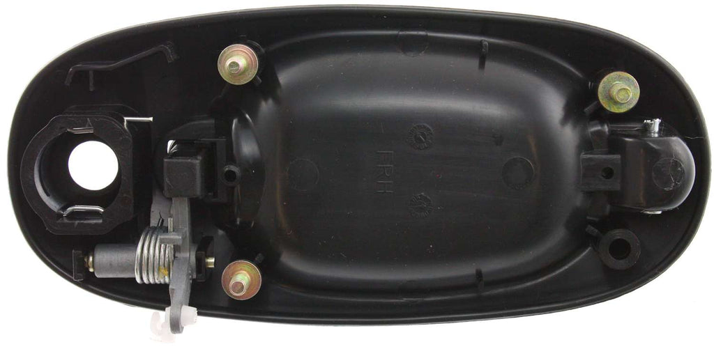 TOWN AND COUNTRY 96-00 REAR EXTERIOR DOOR HANDLE RH, Textured Black, w/ Keyhole, Side Sliding, Plas