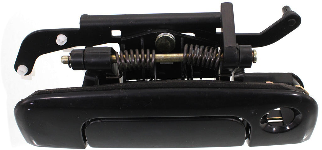 GRAND CARAVAN/TOWN AND COUNTRY 96-00 TAILGATE HANDLE, Outer, Smooth Black, w/ Keyhole, w/ Sport Rallye Pkg, Plastic