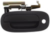 DAKOTA 02-04/DURANGO 02-03 FRONT EXTERIOR DOOR HANDLE LH, Smooth Black, w/ Keyhole, Plastic