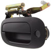 DAKOTA 02-04/DURANGO 02-03 FRONT EXTERIOR DOOR HANDLE LH, Smooth Black, w/ Keyhole, Plastic