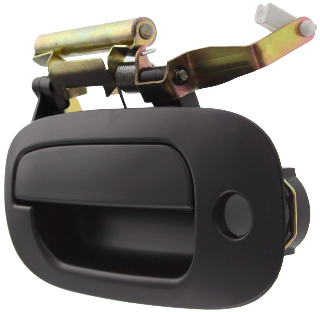 DAKOTA 02-04/DURANGO 02-03 FRONT EXTERIOR DOOR HANDLE LH, Smooth Black, w/ Keyhole, Plastic