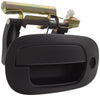 DAKOTA 02-04/DURANGO 02-03 FRONT EXTERIOR DOOR HANDLE LH, Smooth Black, w/ Keyhole, Plastic