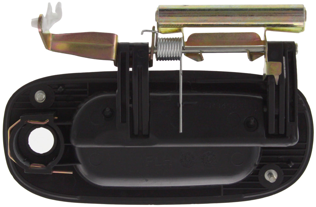 DAKOTA 02-04/DURANGO 02-03 FRONT EXTERIOR DOOR HANDLE LH, Smooth Black, w/ Keyhole, Plastic