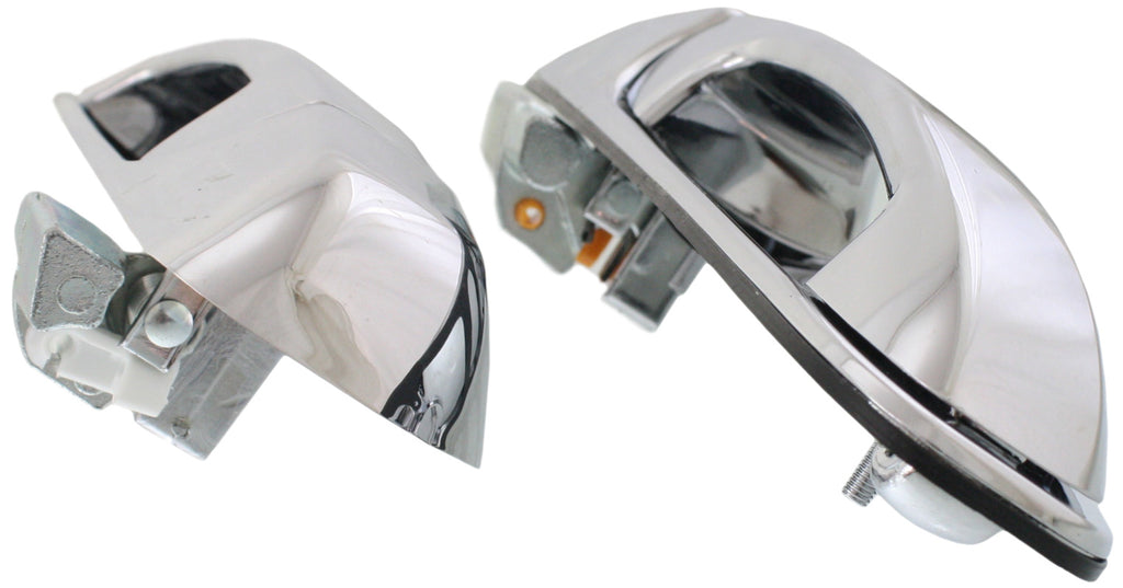 DODGE FULL SIZE P/U 02-09 FRONT EXTERIOR DOOR HANDLE SET, All Chrome, 2-Dr 2-pc/Set(RH-w/o Keyhole)