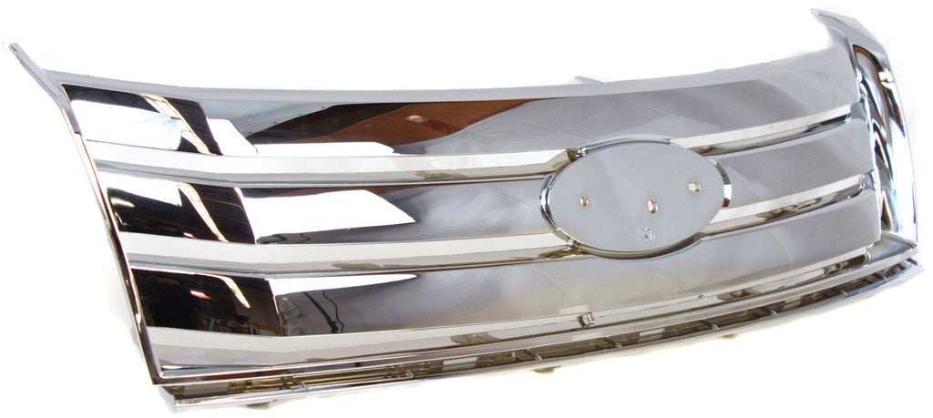 TAURUS X 08-09 GRILLE, Outer, Chrome Shell and Insert - CAPA