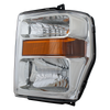 F-SERIES SUPER DUTY 08-10 HEAD LAMP LH, Assembly, Halogen, Aero Style, Exc. Harley-Davidson Model - CAPA