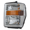 F-SERIES SUPER DUTY 08-10 HEAD LAMP LH, Assembly, Halogen, Aero Style, Exc. Harley-Davidson Model - CAPA