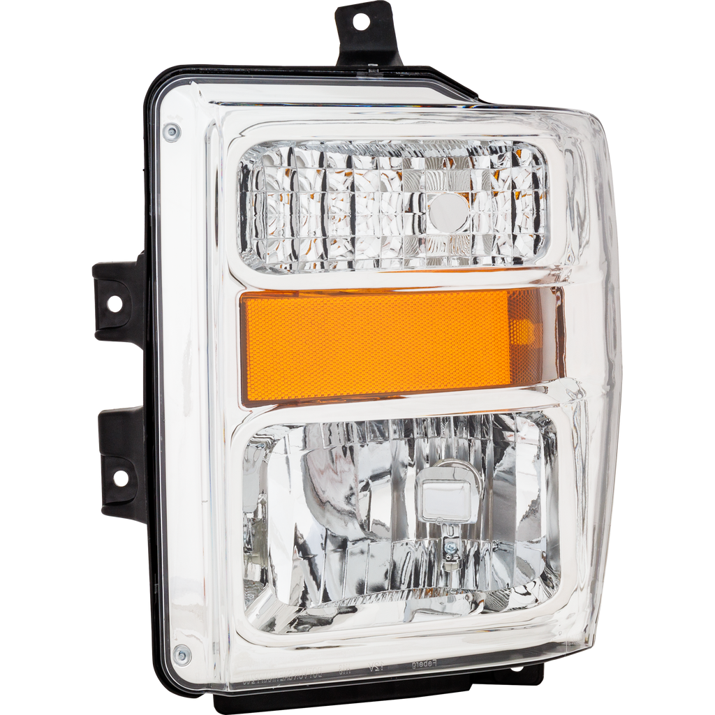 F-SERIES SUPER DUTY 08-10 HEAD LAMP LH, Lens and Housing, Halogen, Aero Style, Exc. Harley-Davidson Model