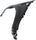 TAURUS 08-09 FRONT FENDER LH, Primed, Steel