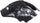 ACADIA 07-12 FRONT FENDER LINER LH, Rear Section