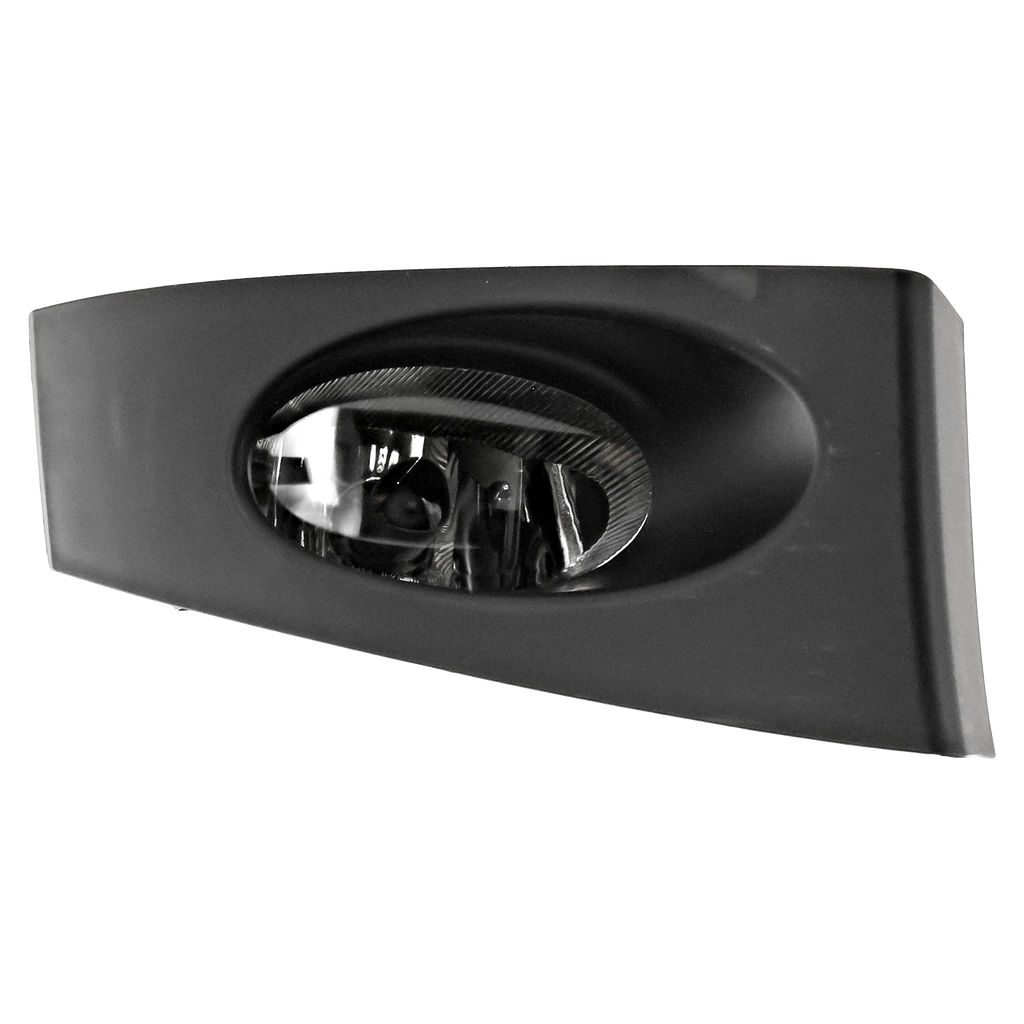 FIT 07-08 FRONT FOG LAMP RH, Assembly, Halogen, Black, Factory Installed