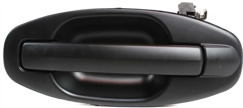 SANTA FE 01-06 REAR EXTERIOR DOOR HANDLE LH, Smooth Black, Plastic