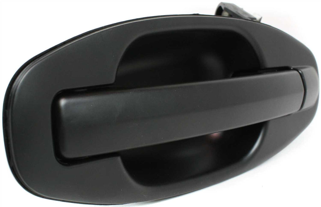 SANTA FE 01-06 REAR EXTERIOR DOOR HANDLE LH, Smooth Black, Plastic