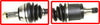 ACCORD 90-93 FRONT CV AXLE ASSEMBLY LH, New, Gas, FI, Non-ABS, Auto Trans