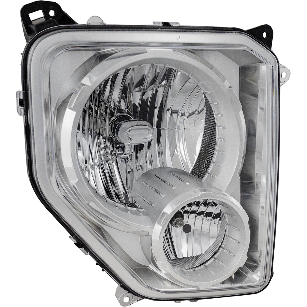 LIBERTY 08-12 HEAD LAMP RH, Assembly, Halogen, Chrome Interior, w/ Fog Light - CAPA