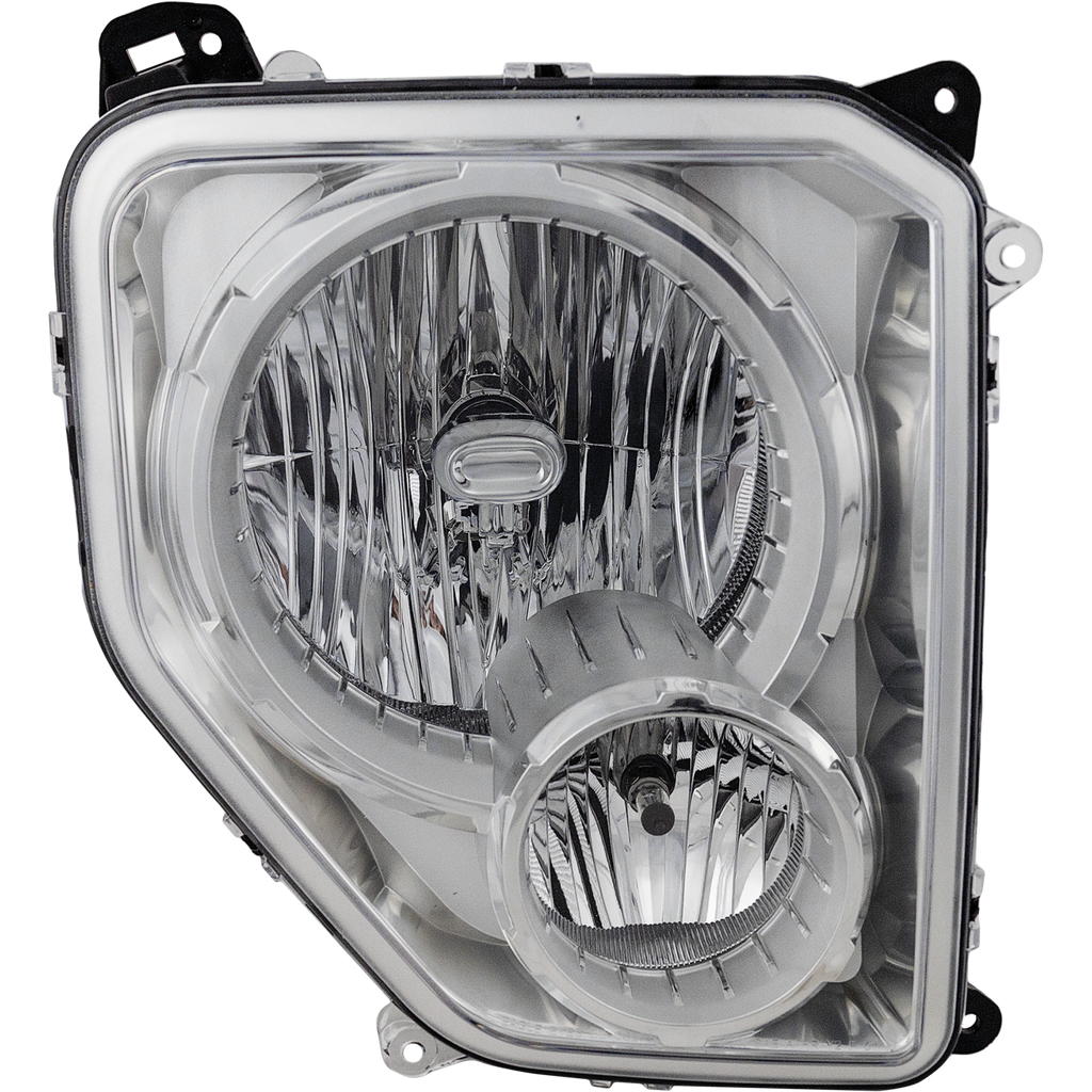 LIBERTY 08-12 HEAD LAMP RH, Assembly, Halogen, Chrome Interior, w/ Fog Light - CAPA
