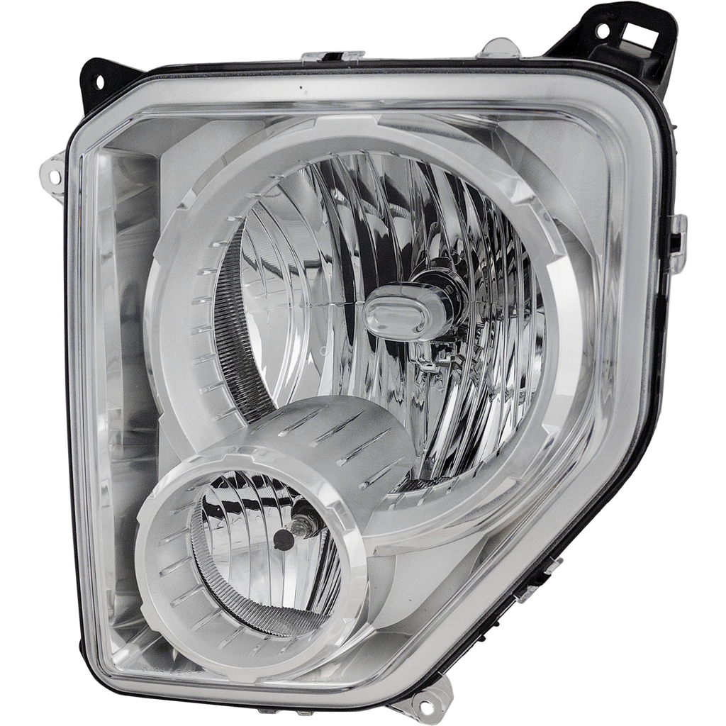 LIBERTY 08-12 HEAD LAMP LH, Assembly, Halogen, Chrome Interior, w/ Fog Light - CAPA