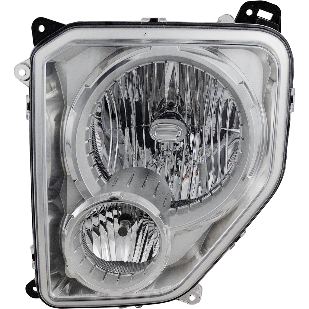 LIBERTY 08-12 HEAD LAMP LH, Assembly, Halogen, Chrome Interior, w/ Fog Light - CAPA
